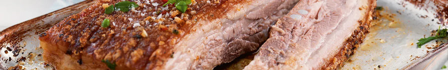 Slow Roast Pork Belly with Roasted Roots