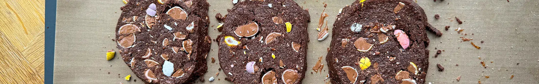 Chocolate Mini Egg Rye Cookies