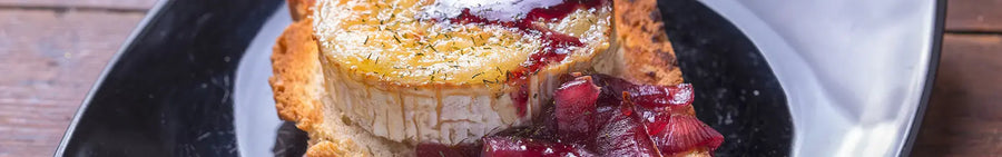 Grilled Goat's Cheese and Red Onion Bruschetta