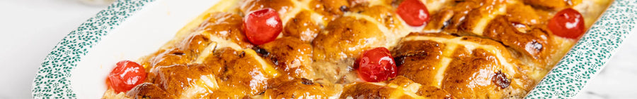 Hot Cross Bun Pudding