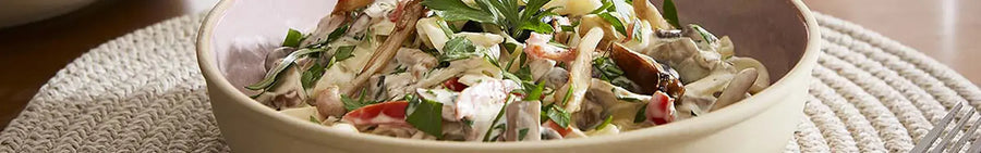 Fettuccine with Mushrooms