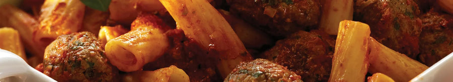 Spicy Meatballs in Tomato Sauce with Pasta