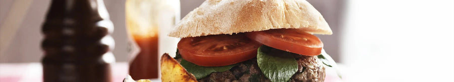 Homemade Burgers with Chunky Wedges