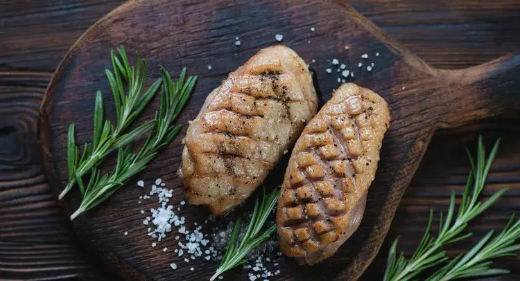 AGA Pan Fried Duck Breast with Red Wine Sauce
