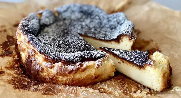 Basque Burnt Cheesecake from Facebook Live with Naomi Hansell