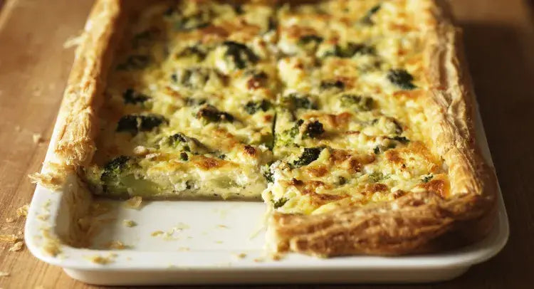 Broccoli and Goat's Cheese Tart
