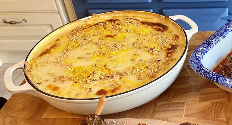 Butternut Squash, Sweet Potato and Chard Lasagne Bake