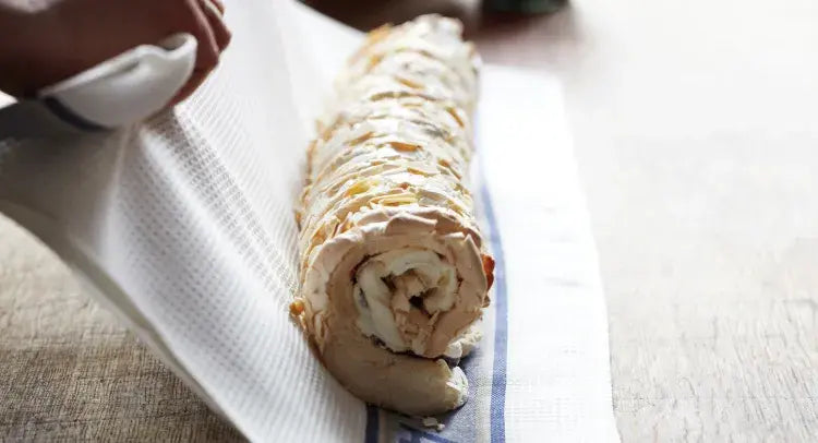 Dawn's Damson Meringue Roulade