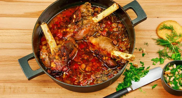 Lamb Shanks with Cannellini Beans