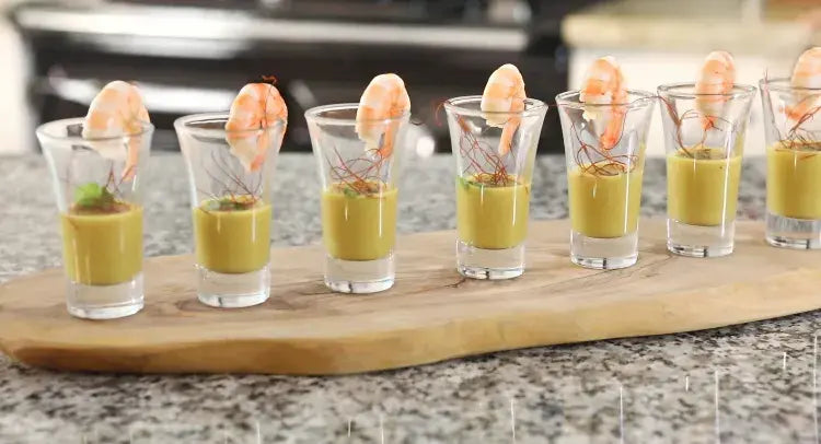 Shots of Prawn Laksa