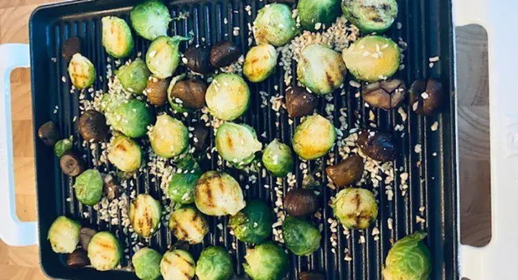 Sprouts with Chestnuts & Toasted Hazelnuts