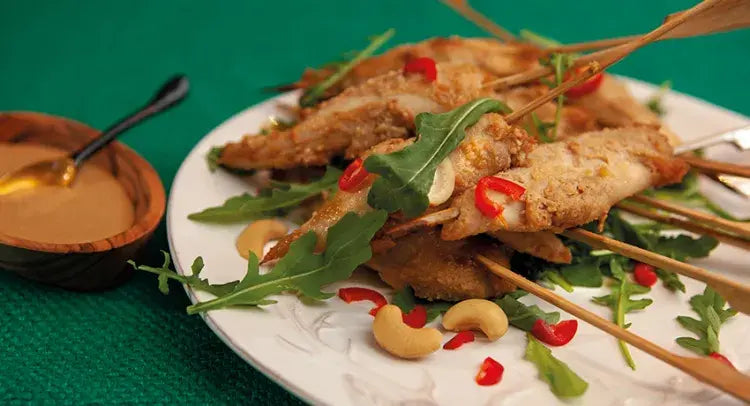 Super Simple Chicken and Cashew Satay