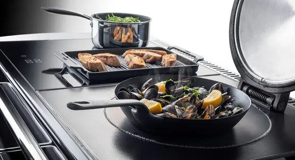 Cast-Iron Hotplate and Four-Zone Induction Hob