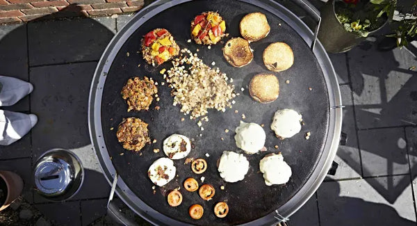 Meat and Vegetarian Burgers on the AGA Professional Series Outdoor Grill