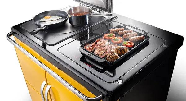 Two-zone induction hob